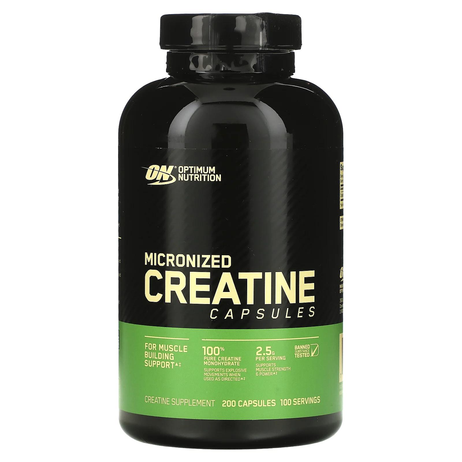 

Optimum Nutrition Креатин Creatine 2500 Caps 200 капсул