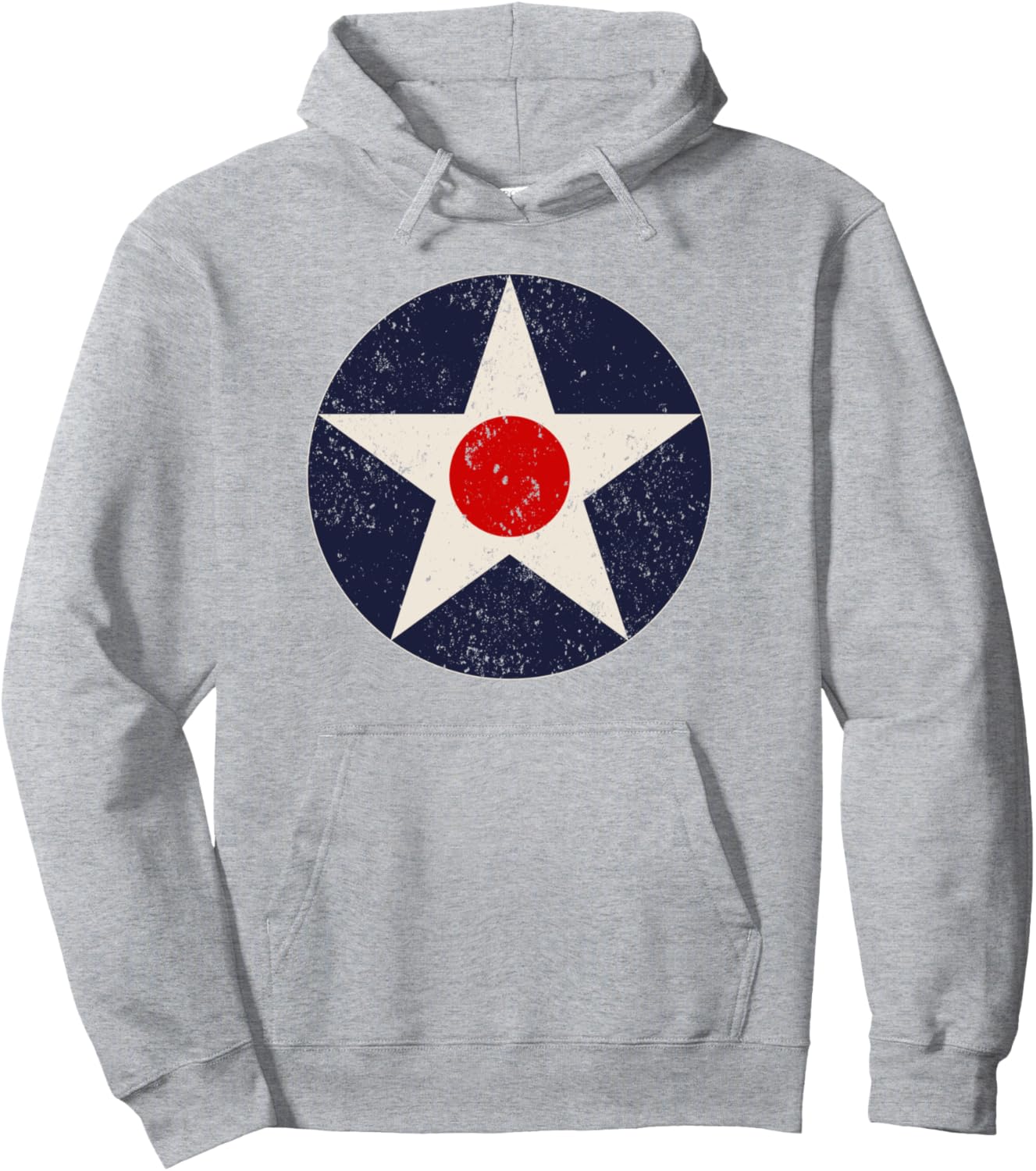 

Винтажная двусторонняя толстовка с круглым рисунком, изображающим американский военный самолет, 1919 года The Vintage Us Military Roundel Collection, серый