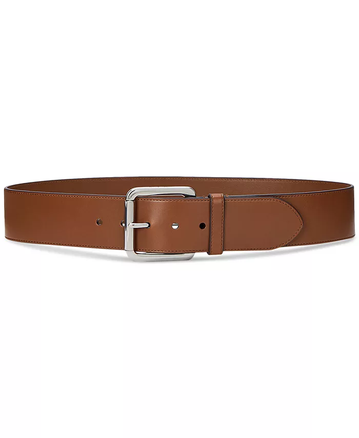 

Широкий пояс из кожи Vachetta Lauren Ralph Lauren, коричневый/бежевый