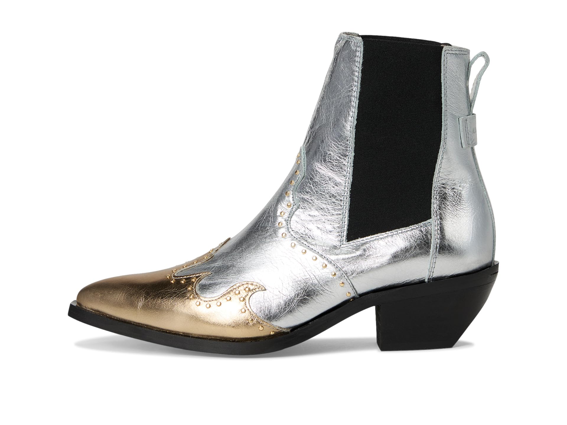 Ботинки AllSaints Denver Stud Boots, цвет Silver/Gold — фото 4