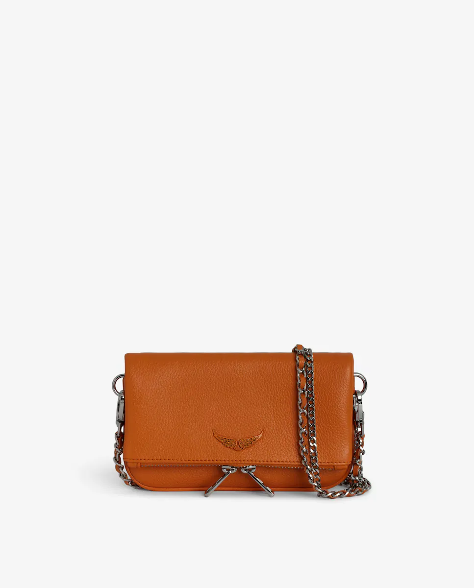 

Кожаная сумочка Mini Rock Nano Zadig & Voltaire, оранжевый