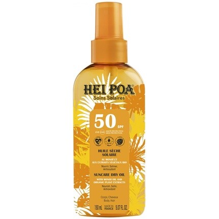 

Hei Poa Monoi Солнцезащитное сухое масло SPF50 150 мл