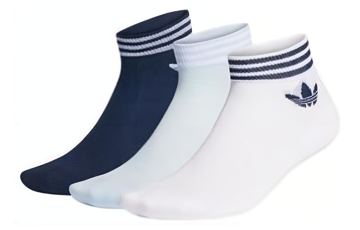 

Носки унисекс, 3 пары Adidas Originals, 3 Pack (White/Sky Blue/Navy Blue)