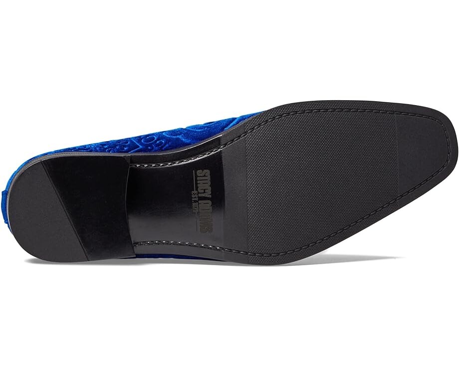 Лоферы Stacy Adams Saunders Velour Slip-On, цвет Royal Blue — фото 3