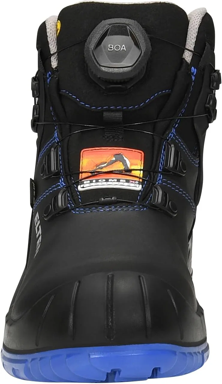 Ботинки ELTEN Sicherheitsschuhe Renzo Biomex GTX BOA Blue Mid ESD S3, Damen und Herren, Leder, Stahlkappe, robust — фото 4