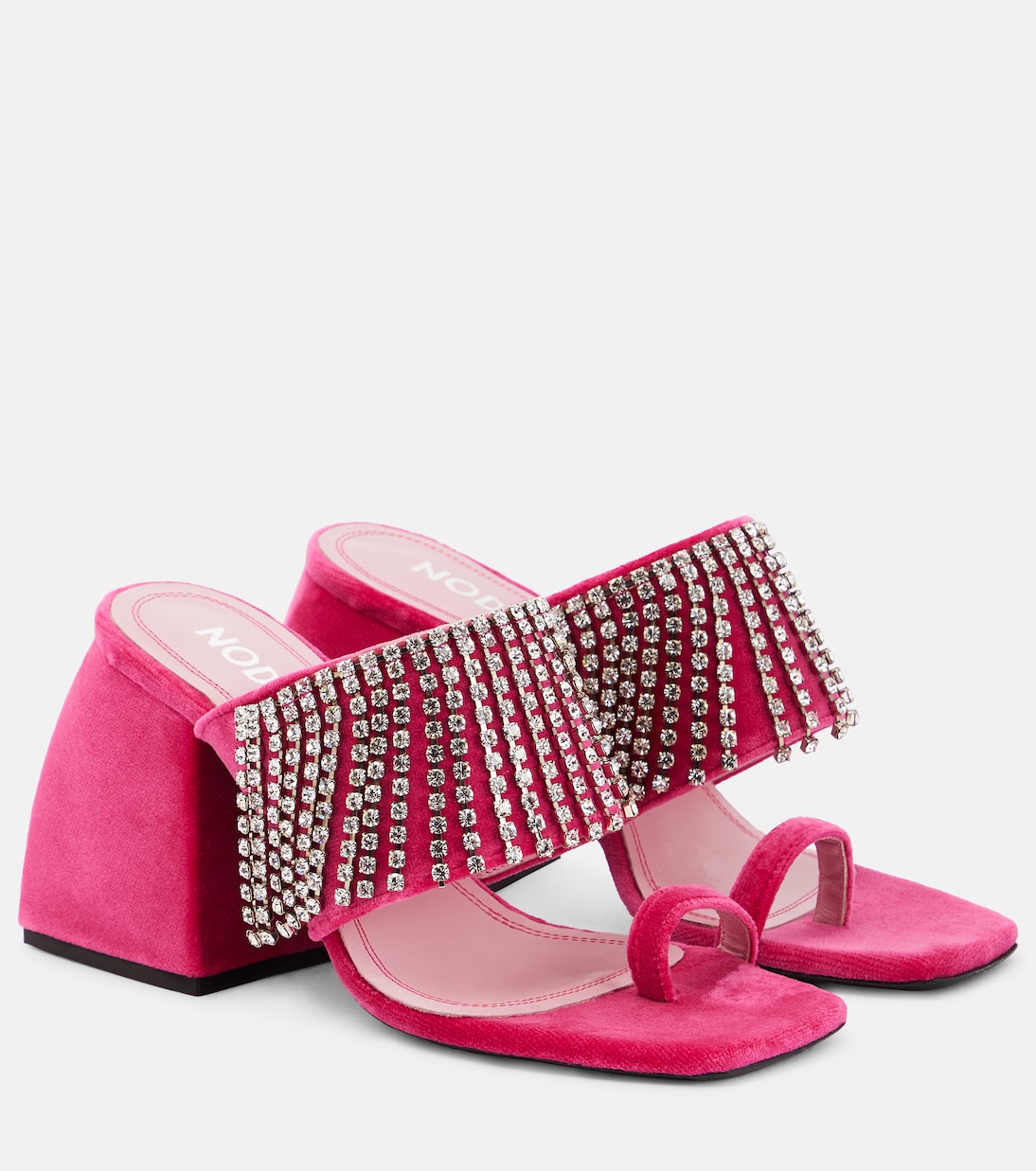 Кожаные сандалии Bulla Preston Nodaleto, Pink Basooka Velvet