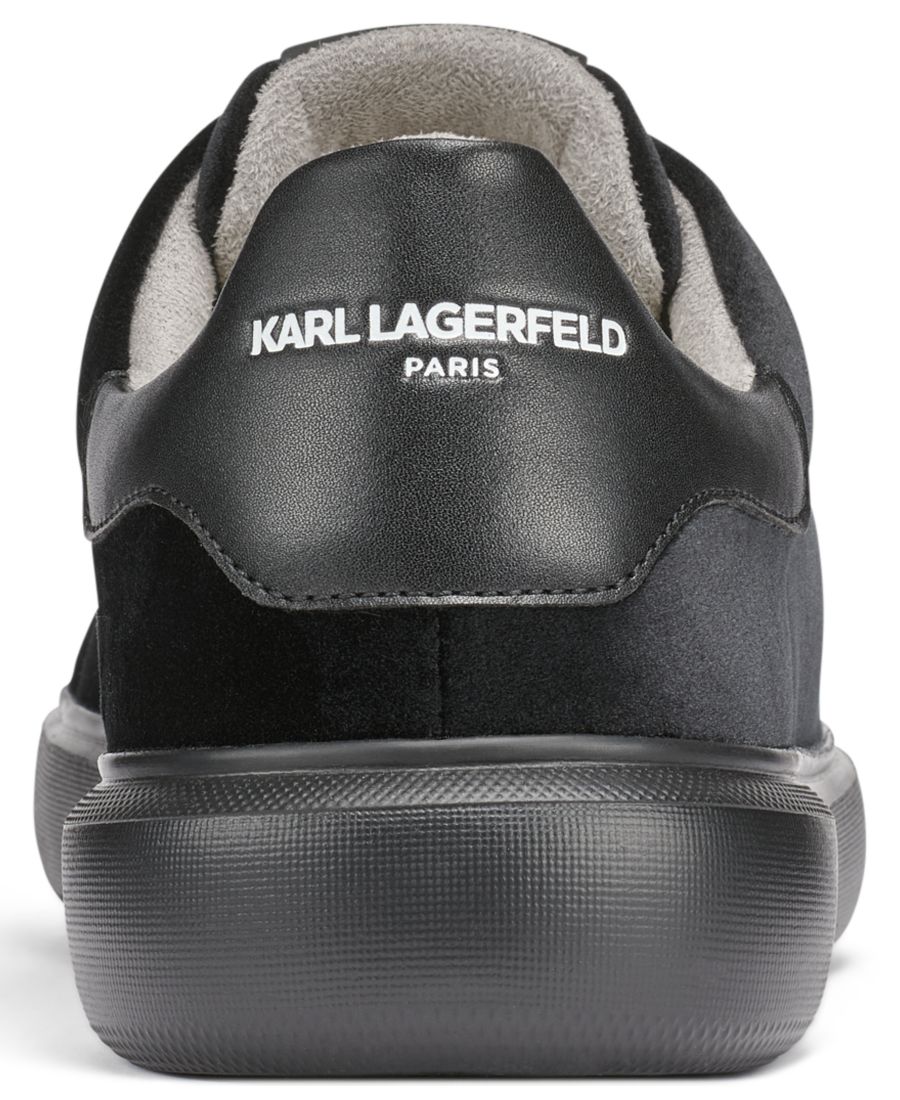 Мужские кроссовки с закругленным носком KARL LAGERFELD PARIS, Black — фото 3