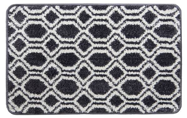 

Коврик для ванной KARAT Casablanca, 72x1x120 см, черный