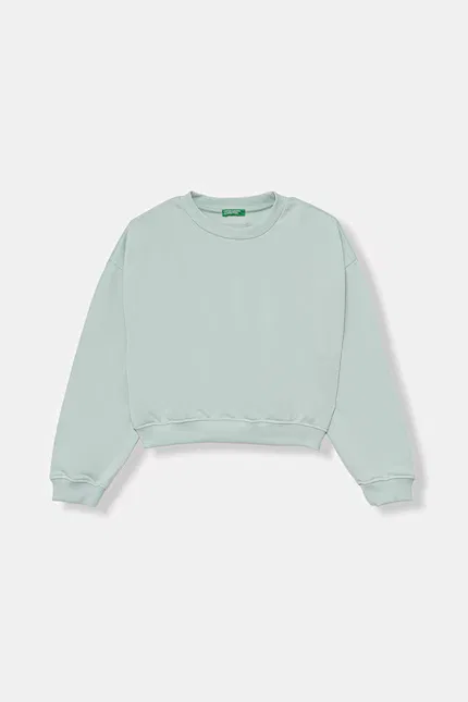 Худи свободный крой United Colors of Benetton, бирюзовый