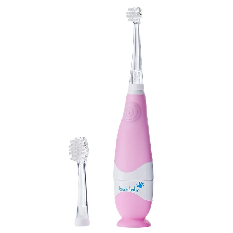 

Зубная щетка Brush-Baby BabySonic звуковая для детей от 0 до 3 лет Розовая