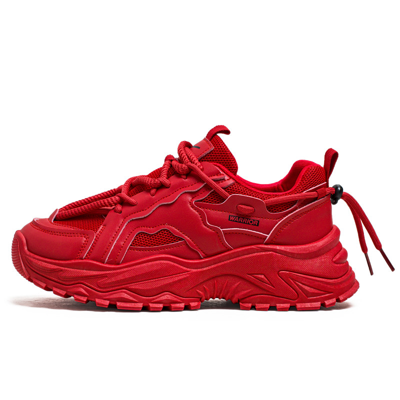 

Воинское покрытие устойчивые к истиранию легкие дышащие нескользящие низкие массивные кроссовки мужские красные