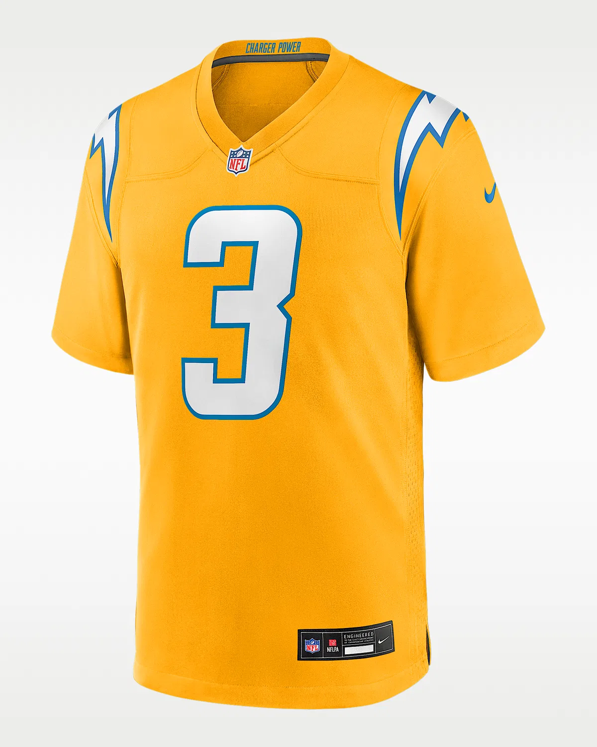 Детская большая игровая форма Nike NFL Дервин Джеймс-младший Los Angeles Chargers, Gold