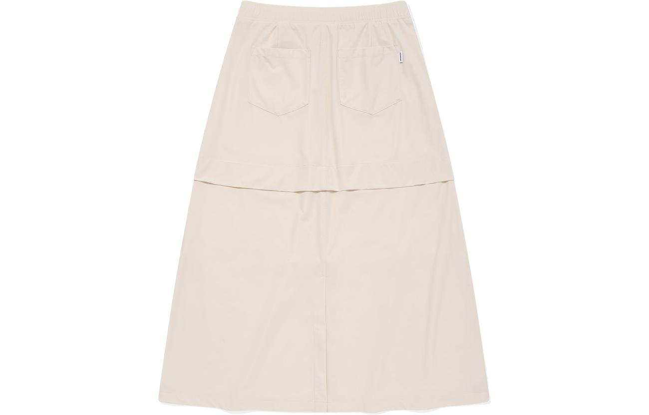 

COVERNAT SS24 Повседневная длинная юбка Women's Ivory