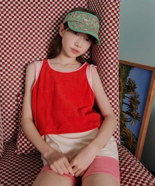 Унисекс футболка FRISE двойной топ красный