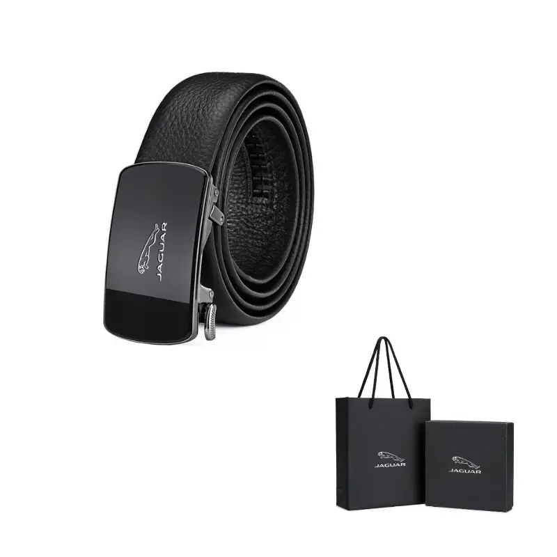 

JAGUAR Кожаный ремень мужской, Black