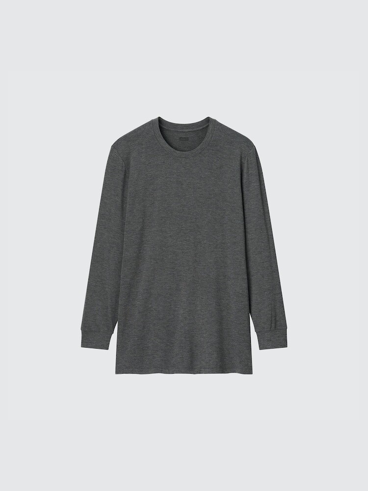 Футболка Uniqlo HEATTECH с круглым вырезом, синий (цвет 69) — фото 3