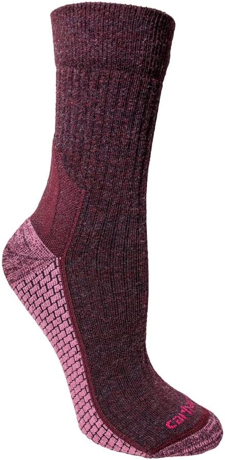 

Carhartt Women's SS9220W Женские носки Midweight Short Crew, Blackberry Heather