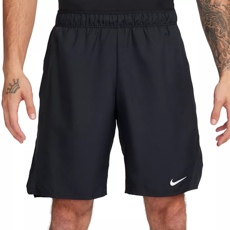 

Мужские теннисные шорты NikeCourt Victory Dri-FIT 9 дюймов Nike, черный/белый
