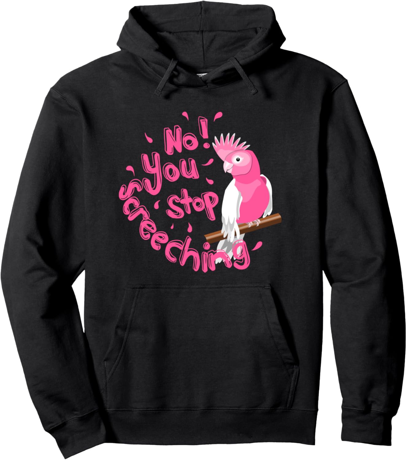 

Толстовка Mooi Loeet с забавной австралийской птицей Galah Mailboxdisco, черный