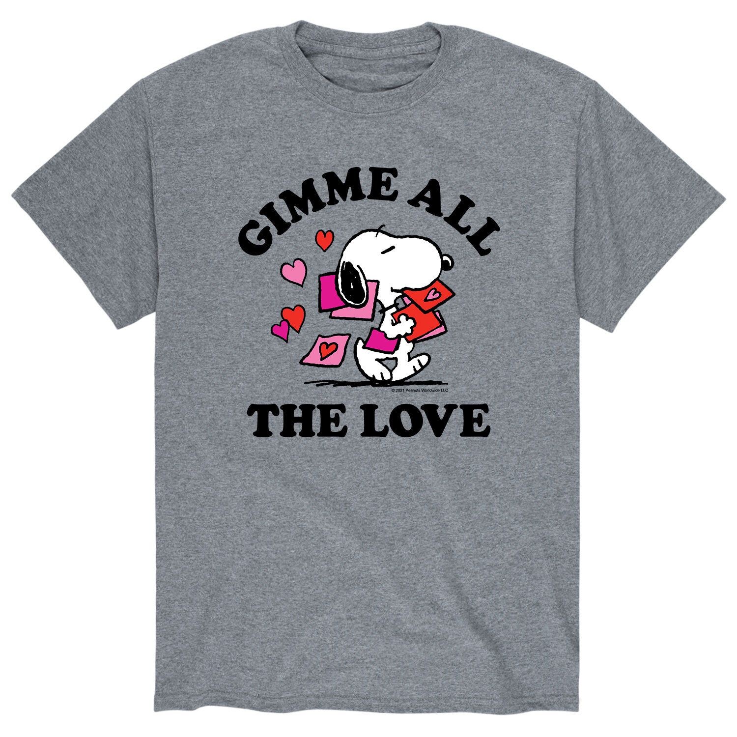 

Мужская футболка Peanuts Gimme All The Love Licensed Character