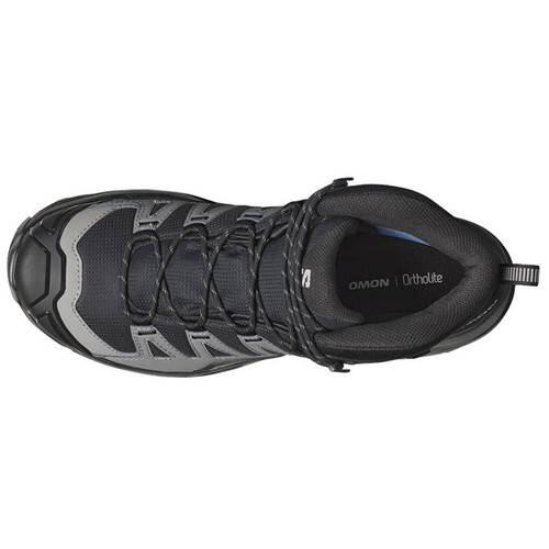 Кроссовки Salomon X Ultra 360 Mid, чёрные, серые, GORE-TEX — фото 4