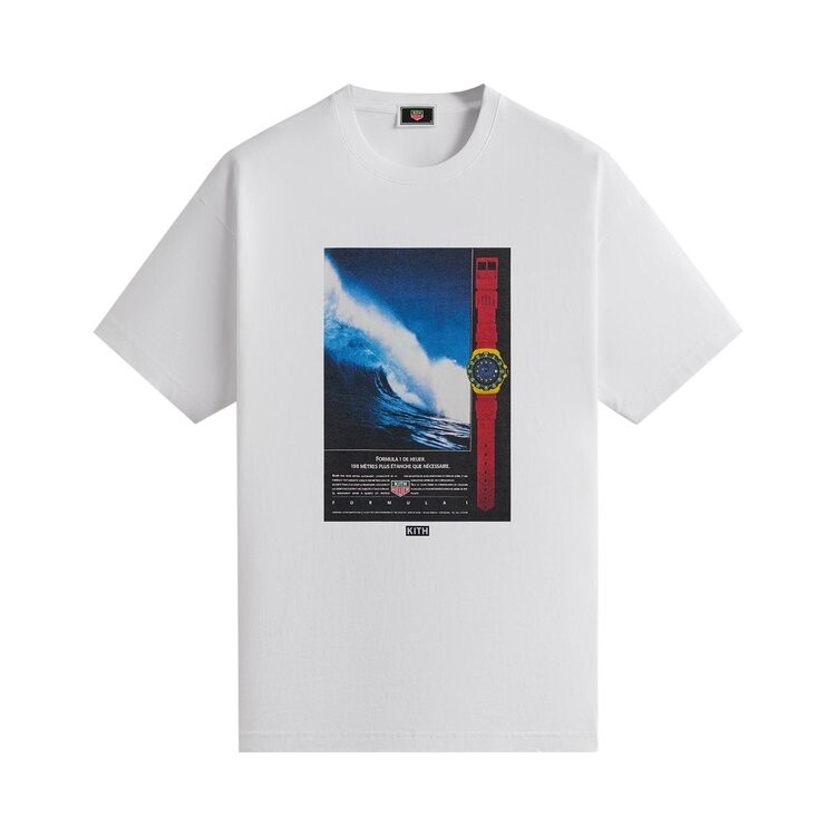 

Футболка Kith x TAG Heuer Formula 1 Hawaii Vintage Tee, белый