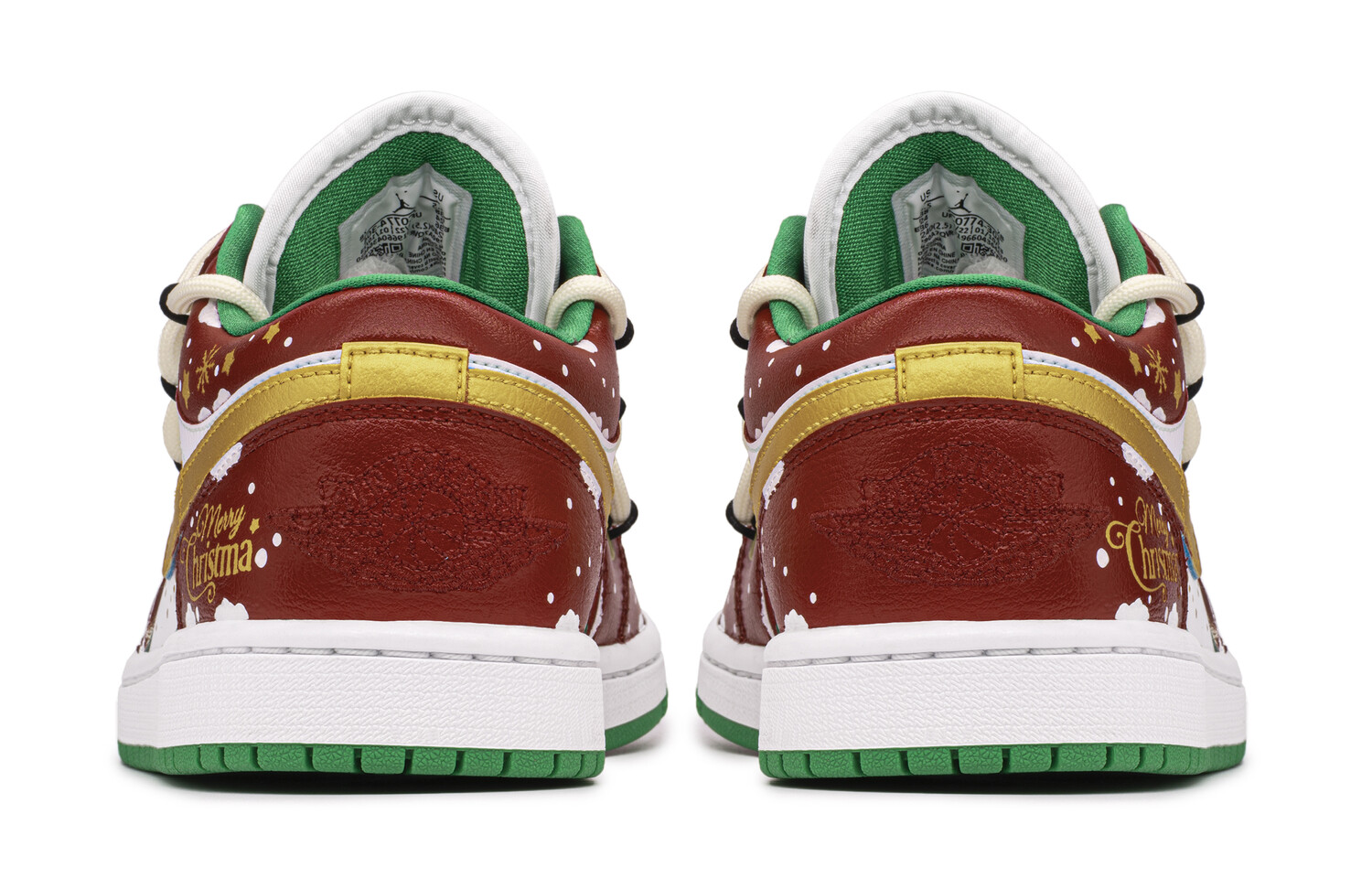 Кроссовки Air Jordan 1 Vintage Basketball Shoes Women's Low-Top Red/Gold — фото 3