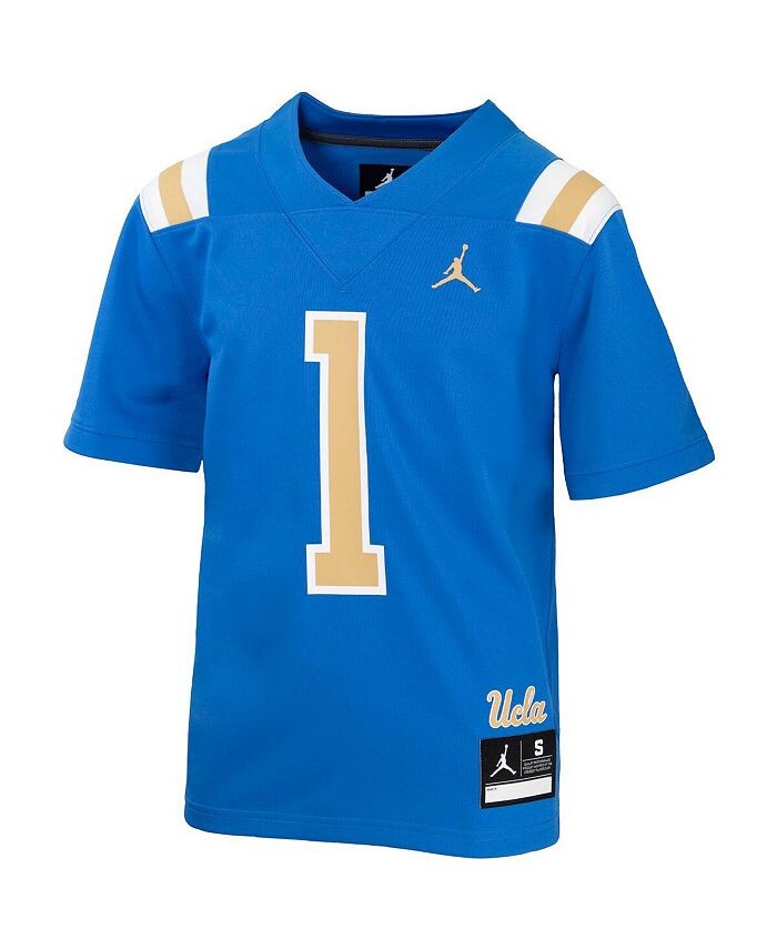 Синяя футболка бренд Big Boys №1 UCLA Bruins Untouchable Football Jersey Jordan, синий — фото 4