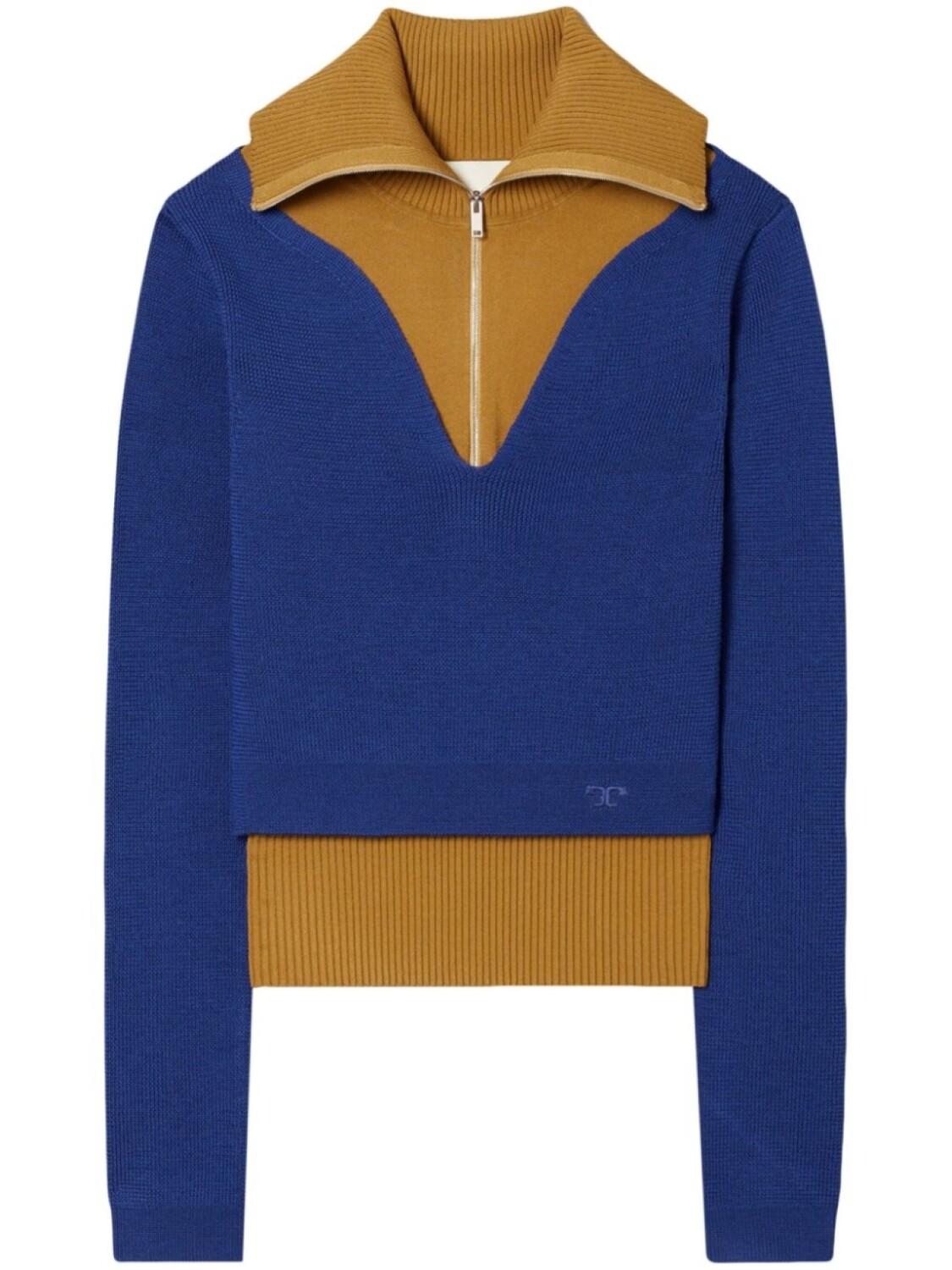 

Tory Burch джемпер с вышитым логотипом, синий