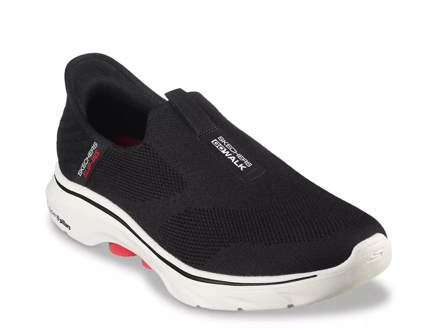 

Hands Free Slip-Ins GO Walk 7 Easy On 2 Слипоны Sneaker - мужские Skechers, Black/Red
