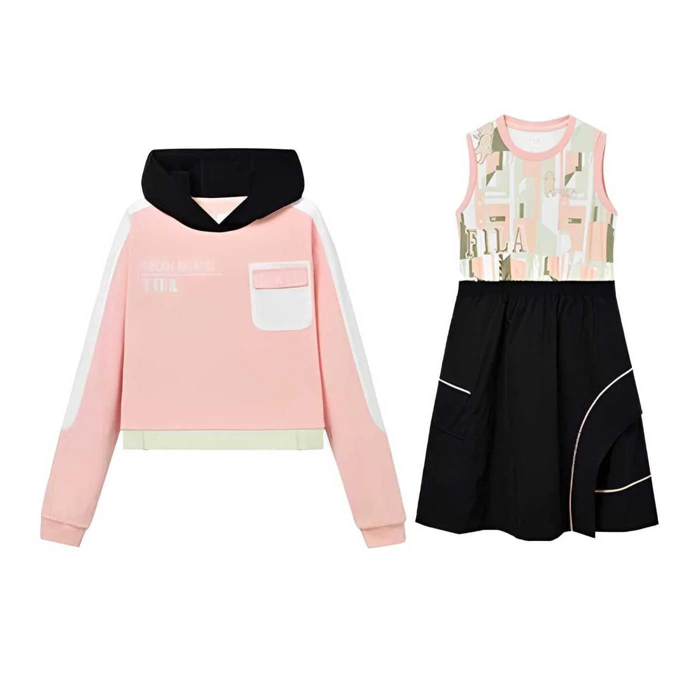 Детский костюм из юбки и топа FILA KIDS Autumn Rose Pink