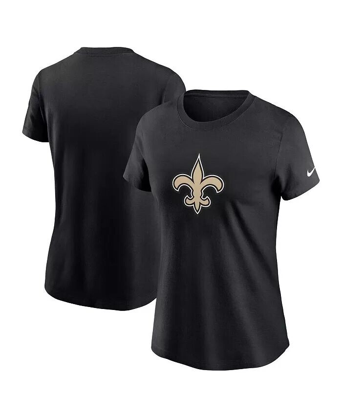 

Женская черная футболка с логотипом New Orleans Saints Primary Nike, черный