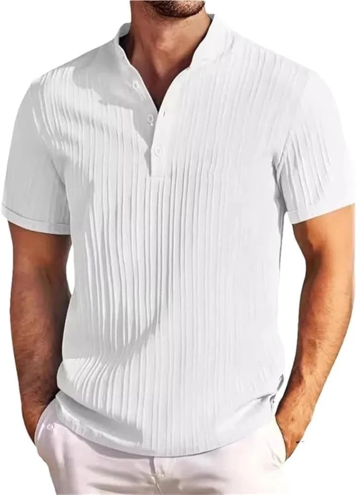 Мужское поло для гольфа Quick Dry Slim Fit, белый