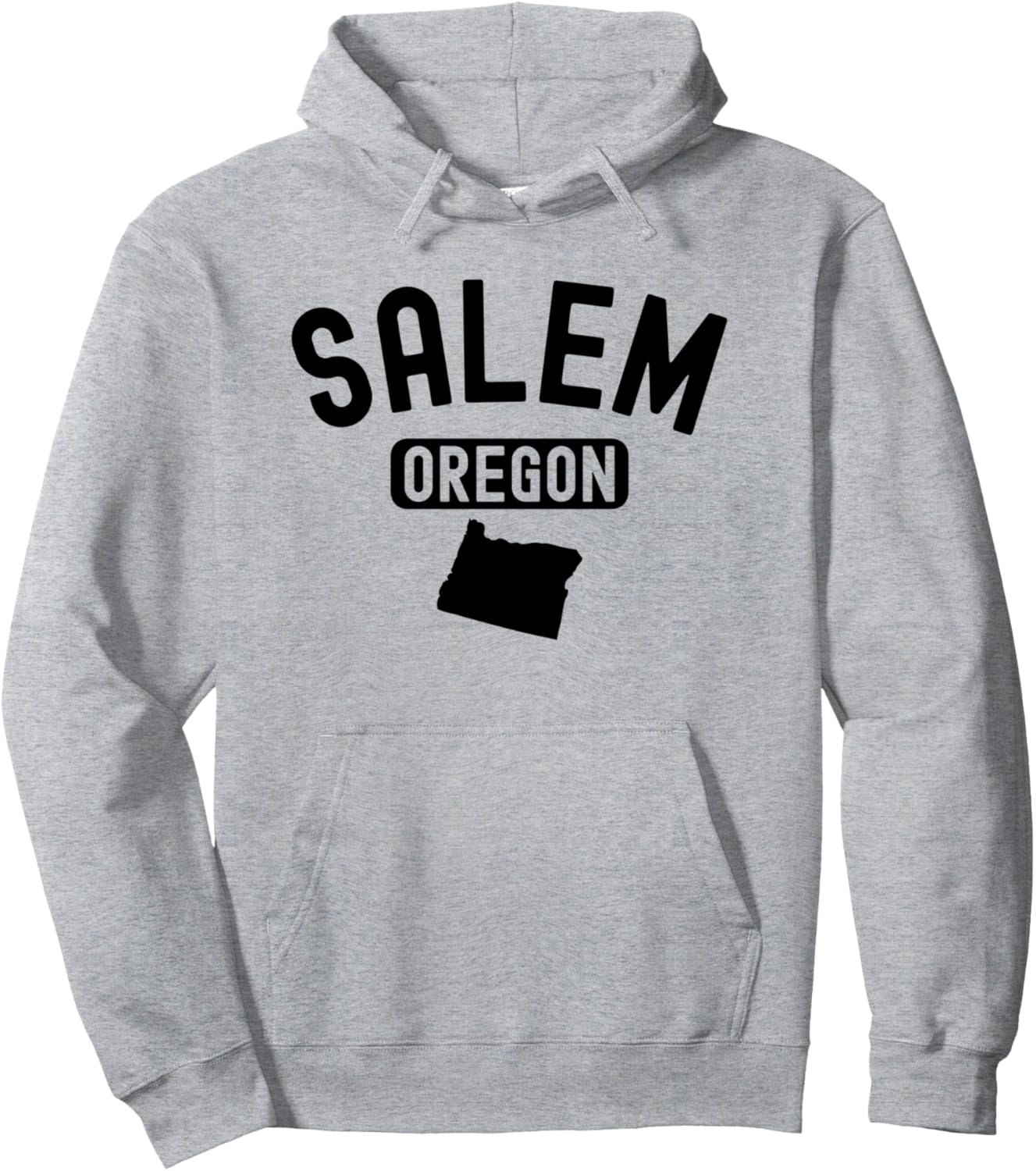 

Толстовка Salem Oregon Beaver State Portland Pdx Eugene Gresham 503, серая Oregon State Tee Co