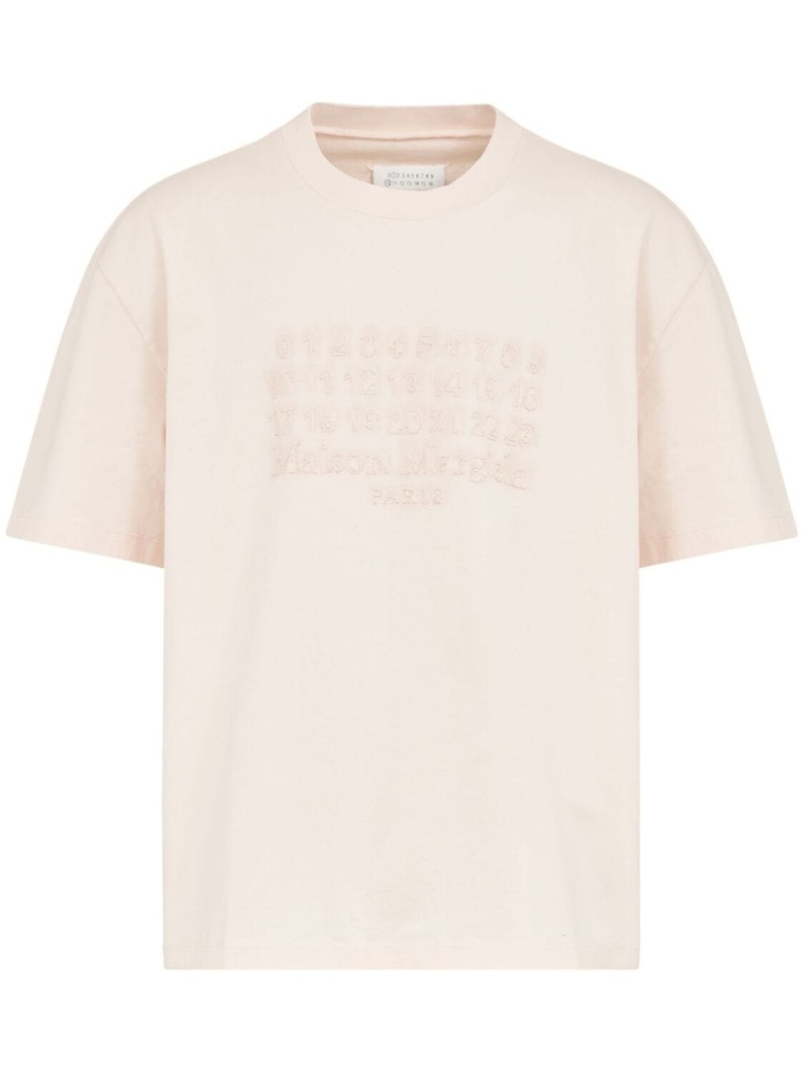 

Maison Margiela футболка с вышитым логотипом, розовый