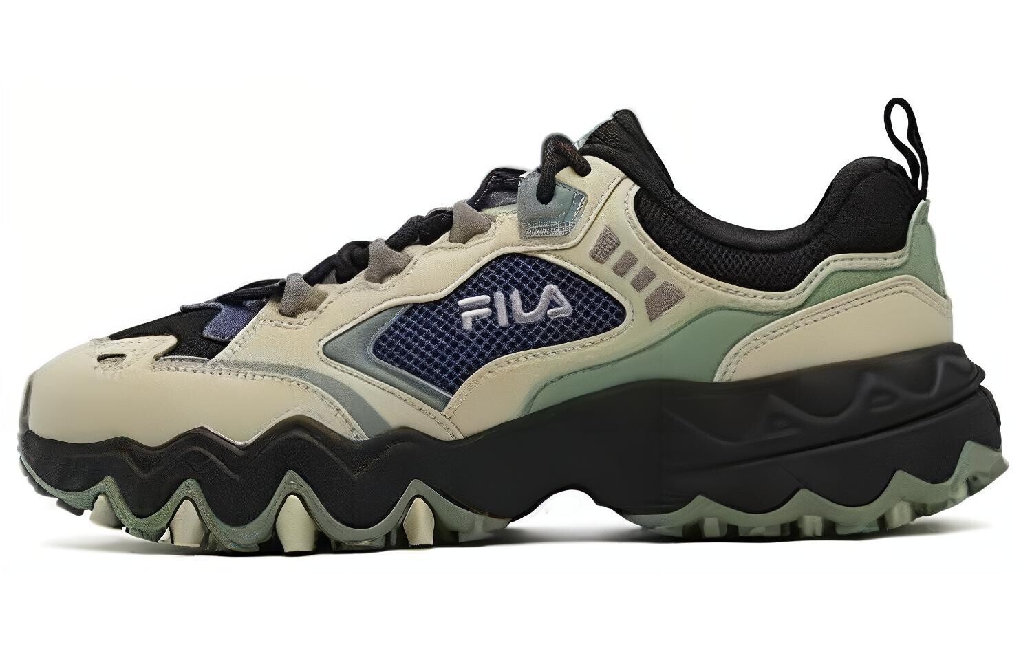 

Кроссовки FILA OAKMONT 3 Chunky Sneakers Unisex Low-top Black/Green, черный/зеленый