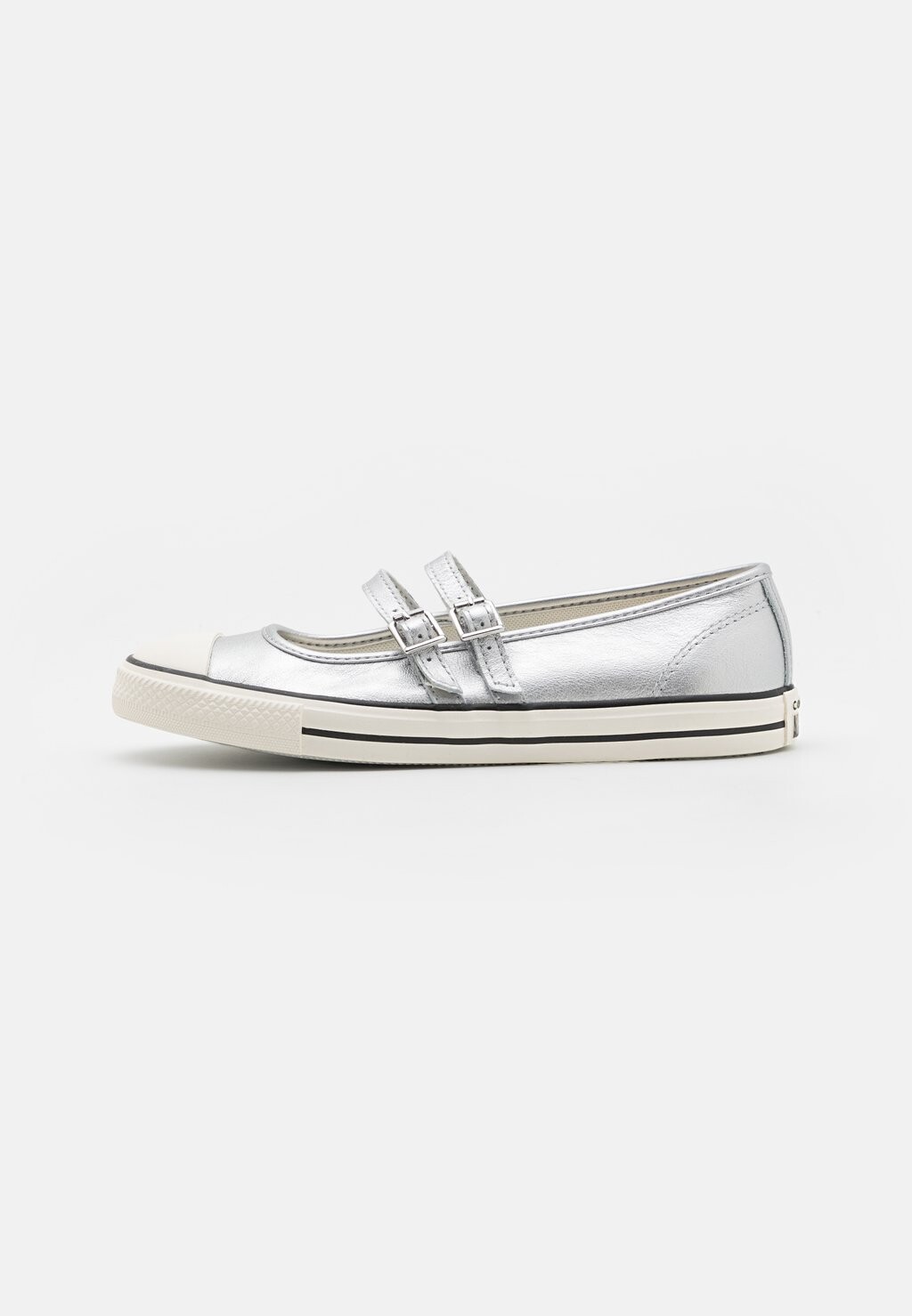 Балетки с ремешком на щиколотке CHUCK TAYLOR ALL STAR DAINTY MARY JANE Converse, серебристый