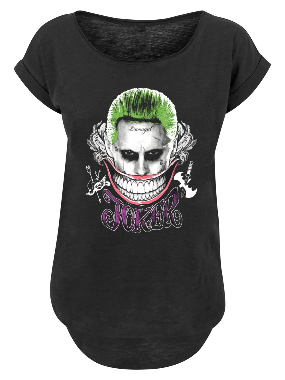 

Рубашка F4Nt4Stic Suicide Squad Joker Coloured Smile, черный