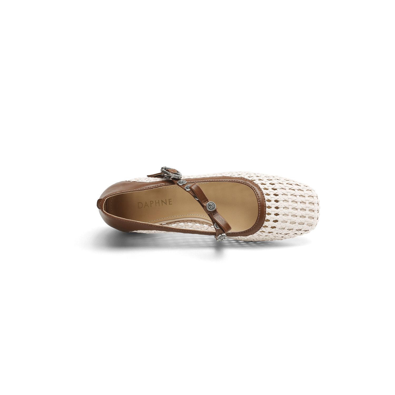 DAPHNE Женские повседневные туфли-лодочки бежево-коричневые, цвет Beige Brown — фото 3
