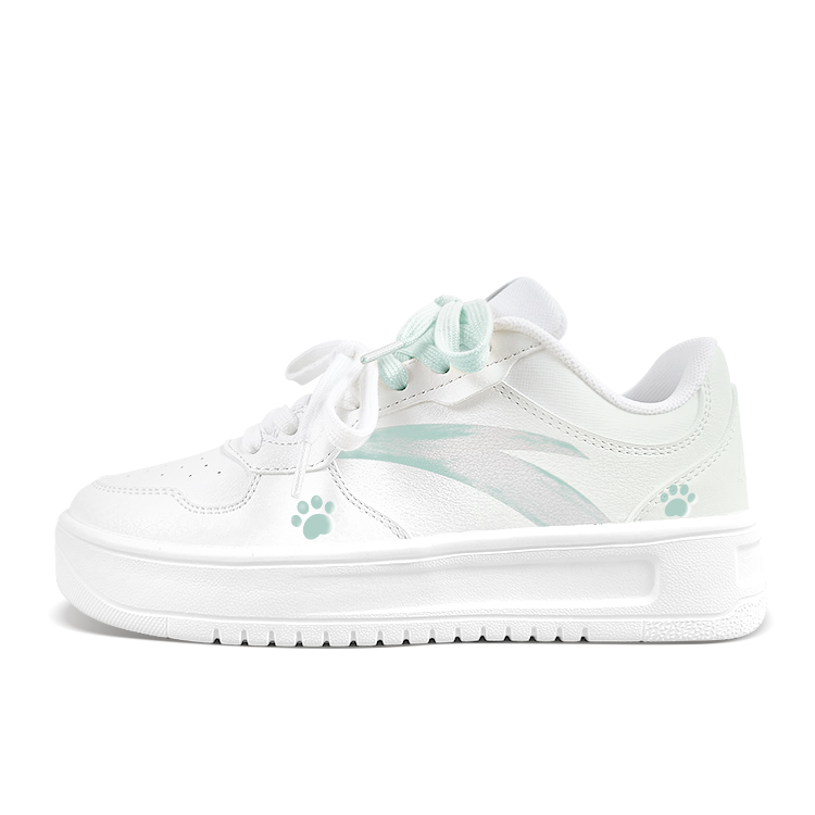 

Легкие низкие кеды из искусственной кожи с противоскользящей, износостойкой, сбалансированной и дышащей подошвой ANTA, зеленый