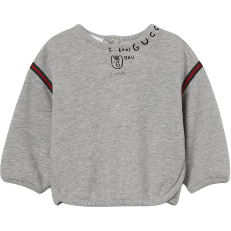 

Толстовка fw25 для младенцев и малышей GUCCI, серый