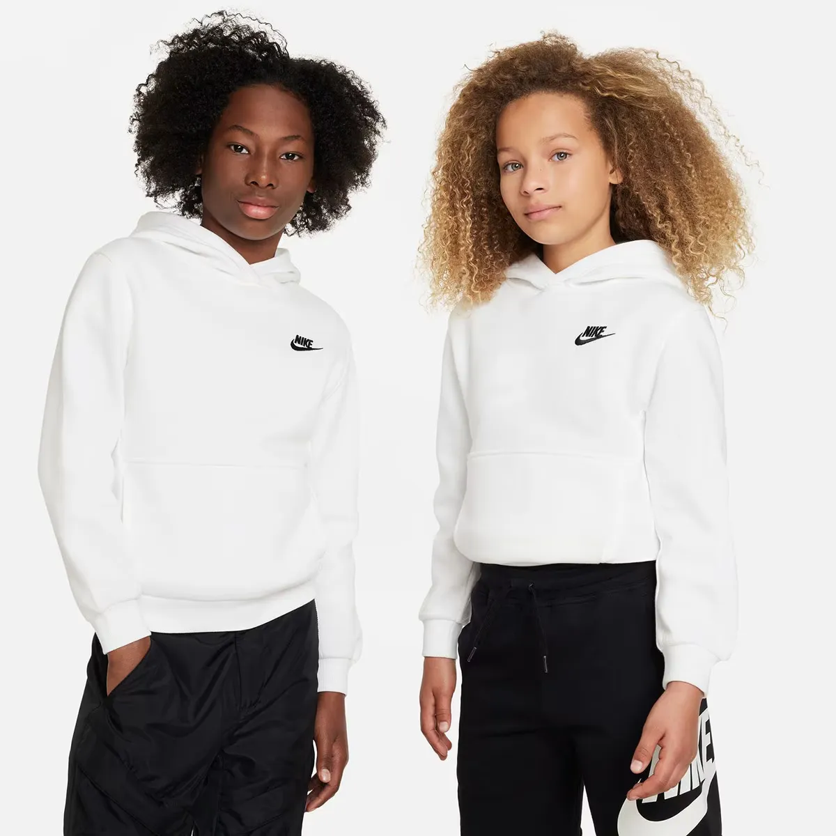 

Детская флисовая толстовка Nike Sportswear Club, белый