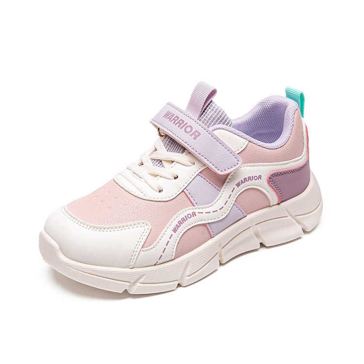 Детские кроссовки для бега Low top с амортизацией, увеличенной высотой, легкие и устойчивые к истиранию WARRIOR, темно-синий/белый/aqua зеленый — фото 4