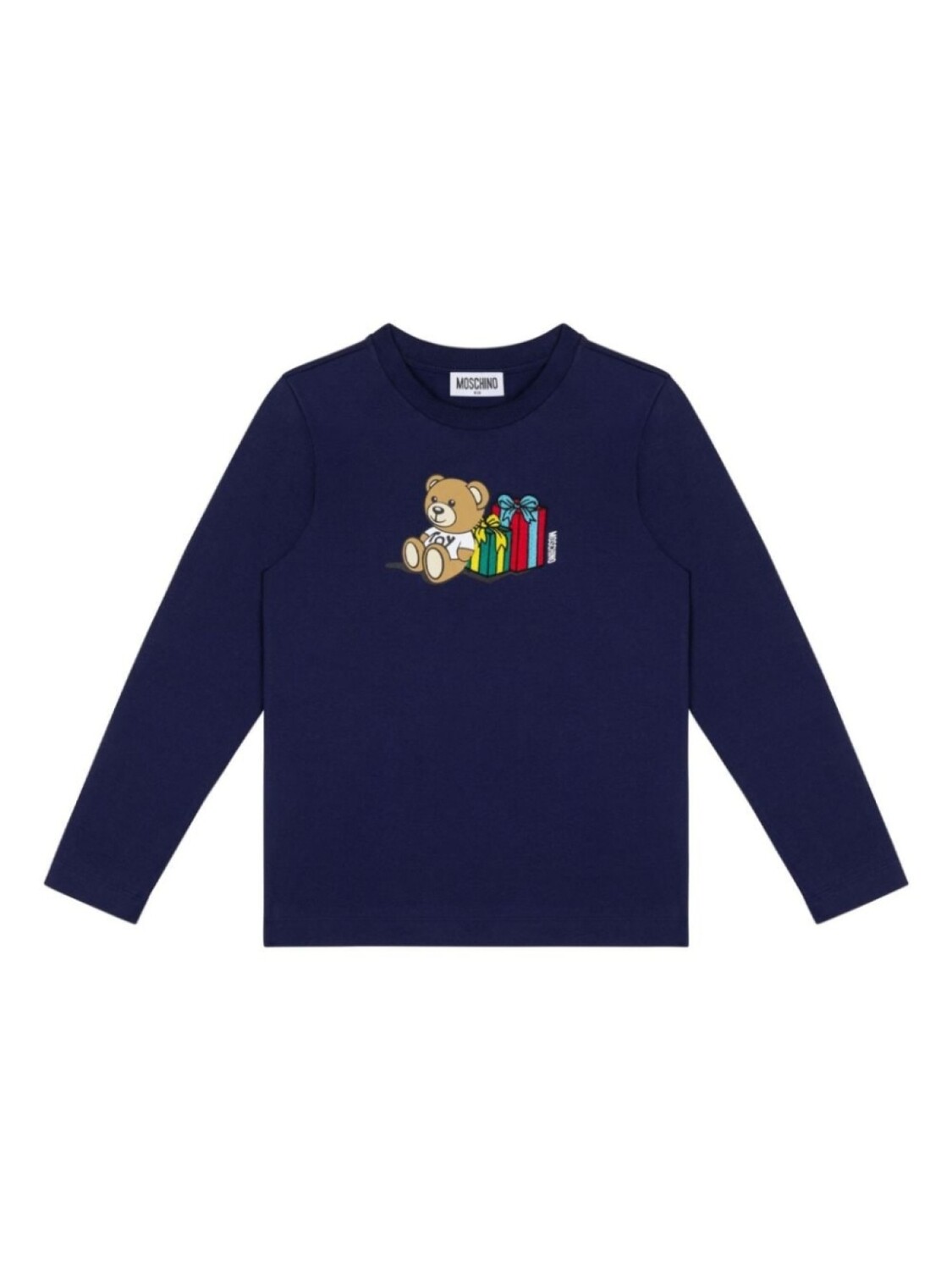 

Moschino Kids свитер с графичным принтом, синий