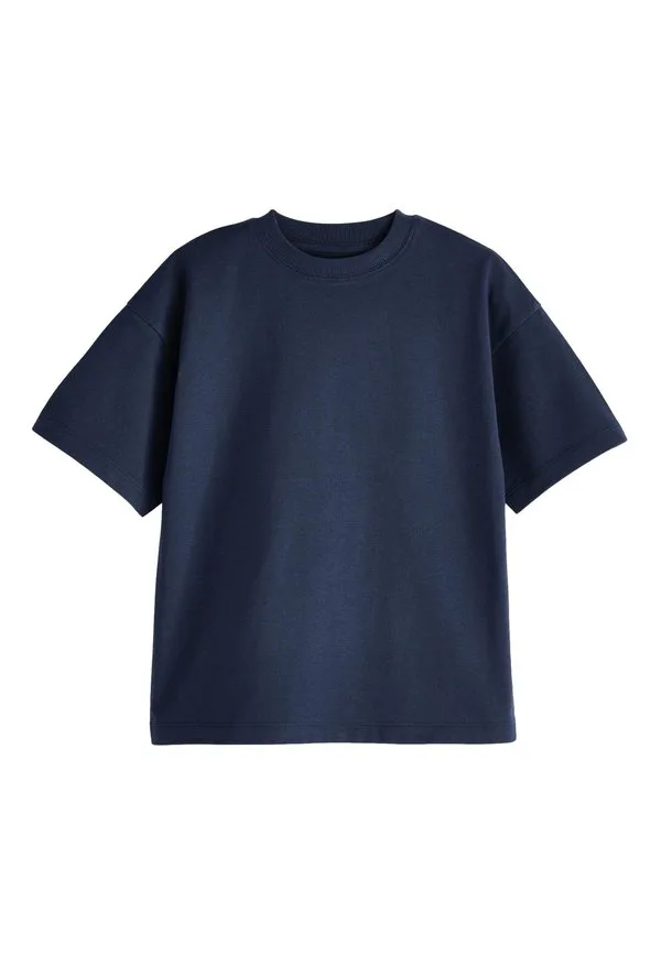 Футболка с коротким рукавом, стандартного кроя, базовая модель. Next, Navy Blue — фото 4