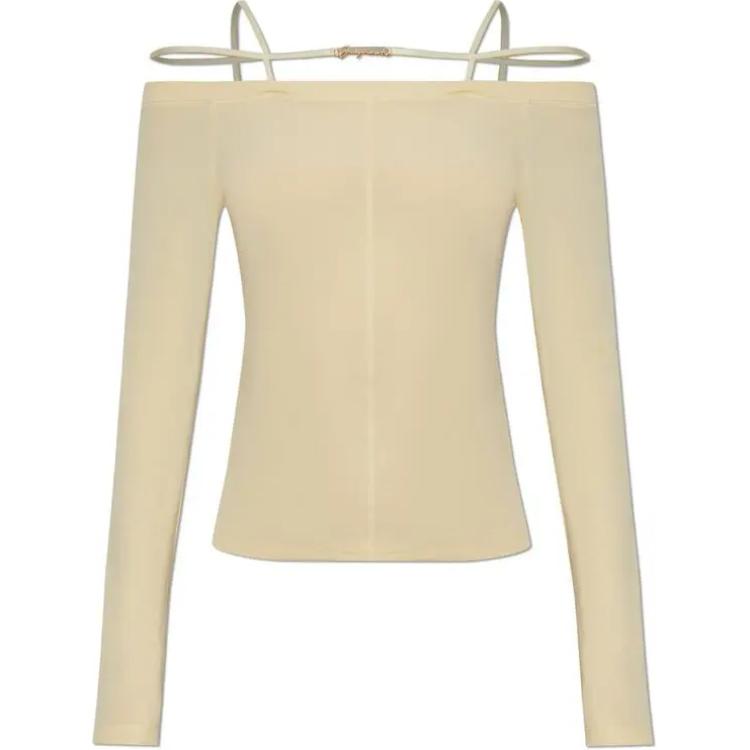 Футболка Sierra Long Sleeved Lingerie Jacquemus, светло-коричневый — фото 2