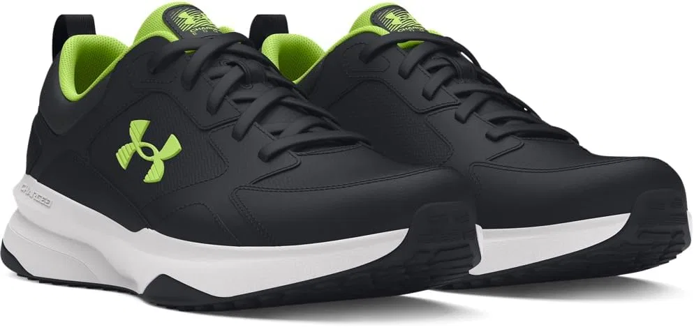Мужские тренировочные кроссовки Under Armour Charged Edge, 004 Black Distant Gray Morph Green — фото 2
