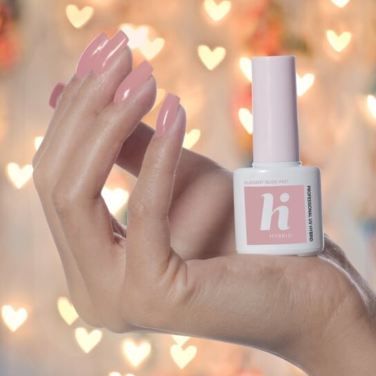 

Лак гибридный 421 Elegant Nude, 5 мл Hi Hybrid