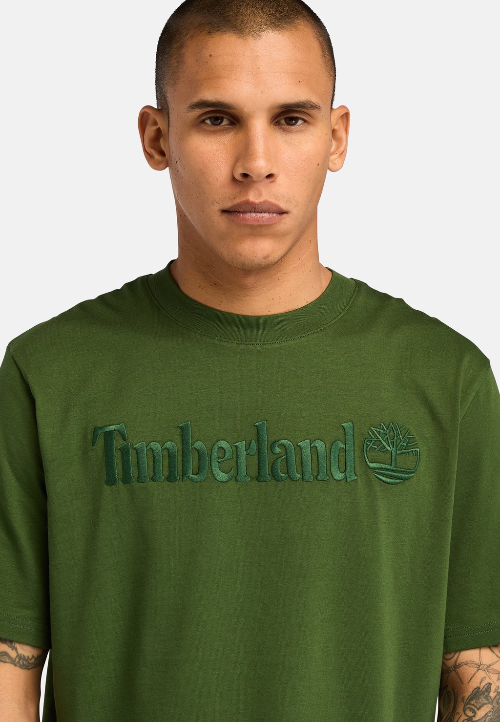 

Футболка с принтом SHORT SLEEVE TEE Timberland, темно-зеленый