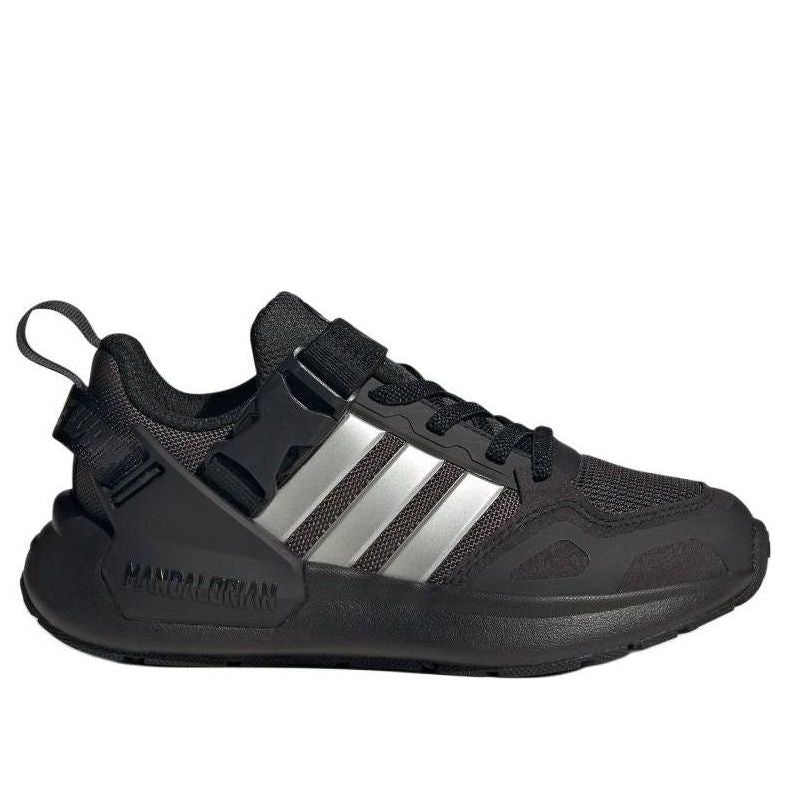 Кроссовки (GS) adidas The Mandalorian Runner 'Star Wars Carbon Silver Metallic Core Black', черный — фото 2